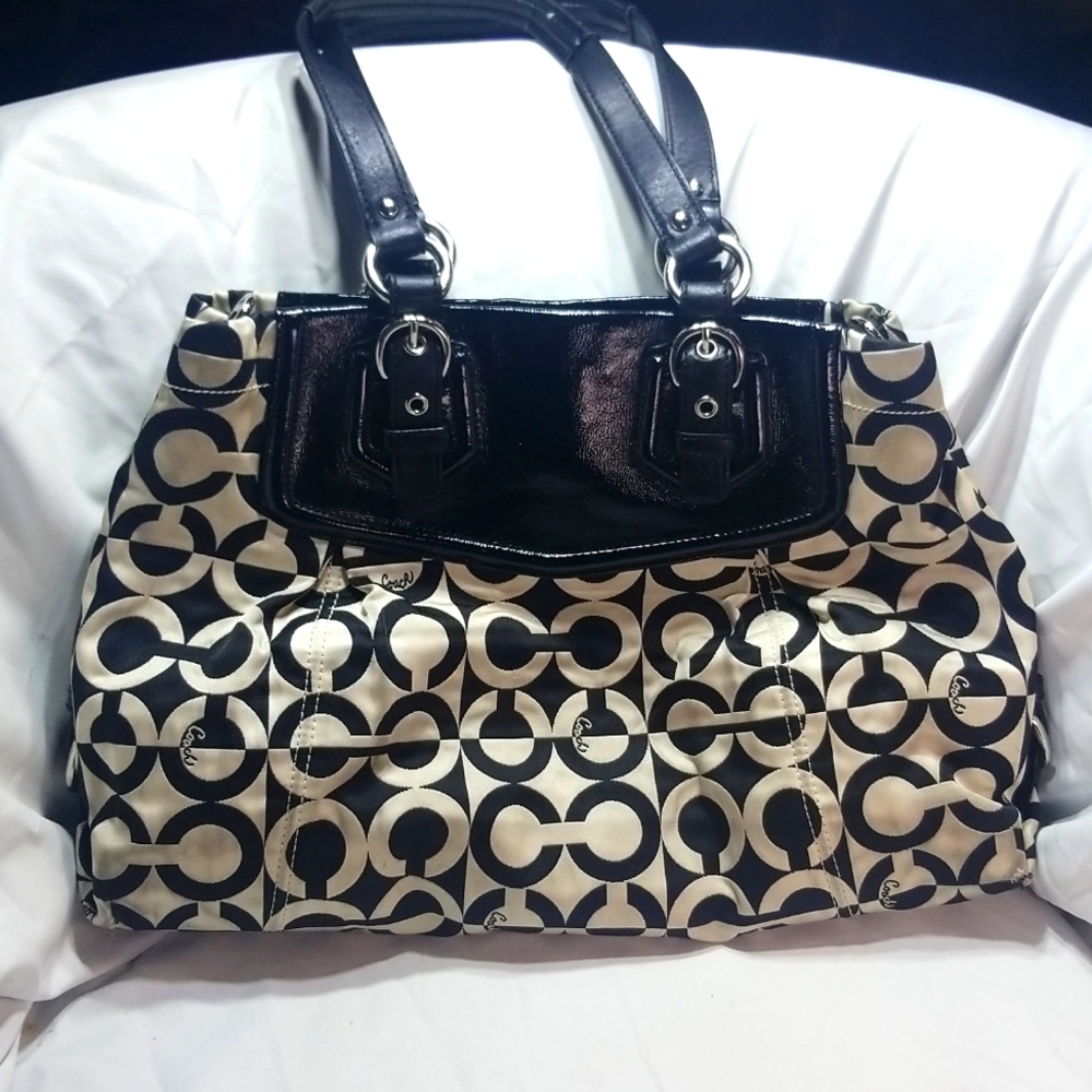 Coach signature canvas handbag NO.K0982-14587. - Picture 3 of 15